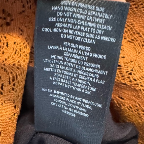 Maeve Anthropologie Amis Velvet Lace A Line Open Knit Holiday Dress Size 8 - Picture 10 of 10